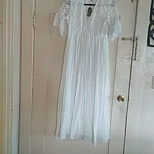 COPY - White empire waist dress